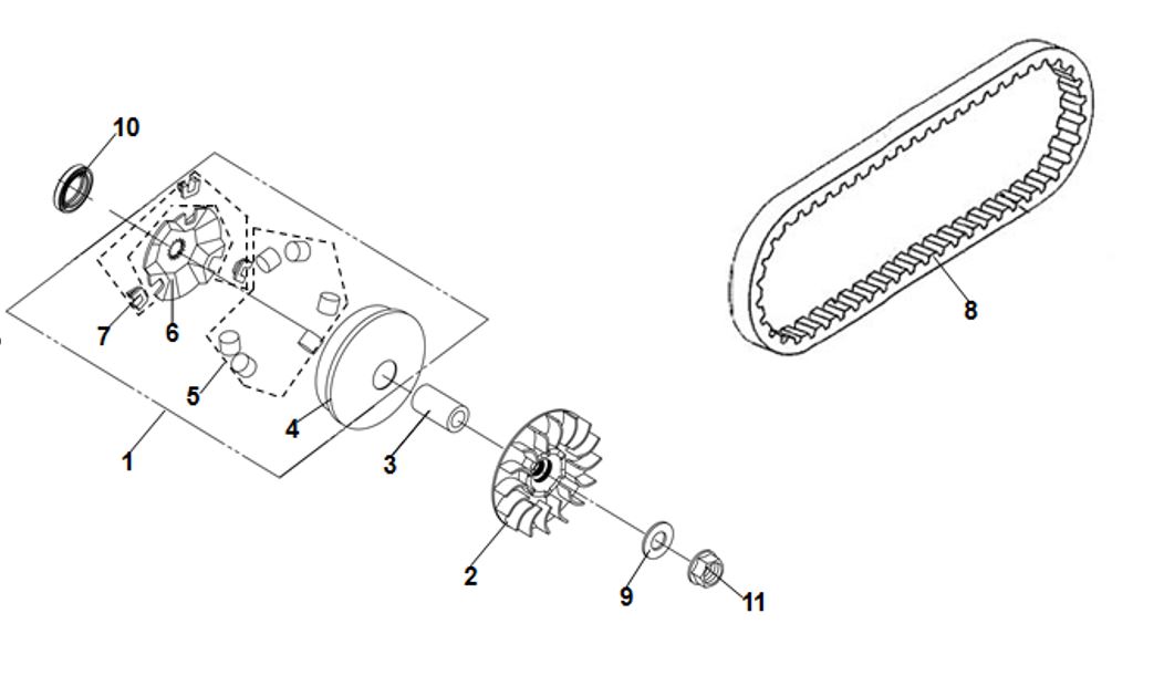 SYM Jet X 125 Parça Diyagramı E09