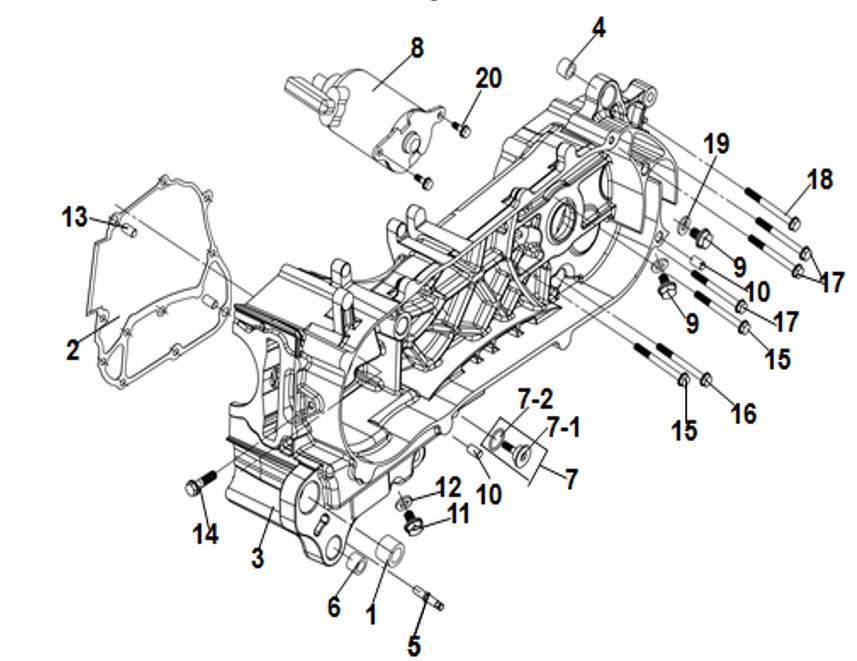 SYM Jet X 125 Parça Diyagramı E12