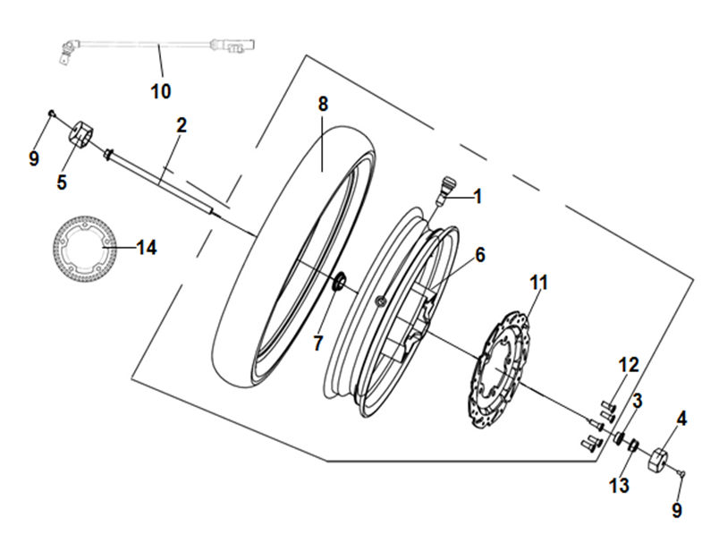 SYM Jet X 125 Parça Kataloğu - F08