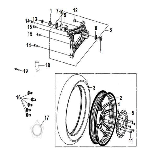 SYM Jet X 125 Parça Kataloğu - F09