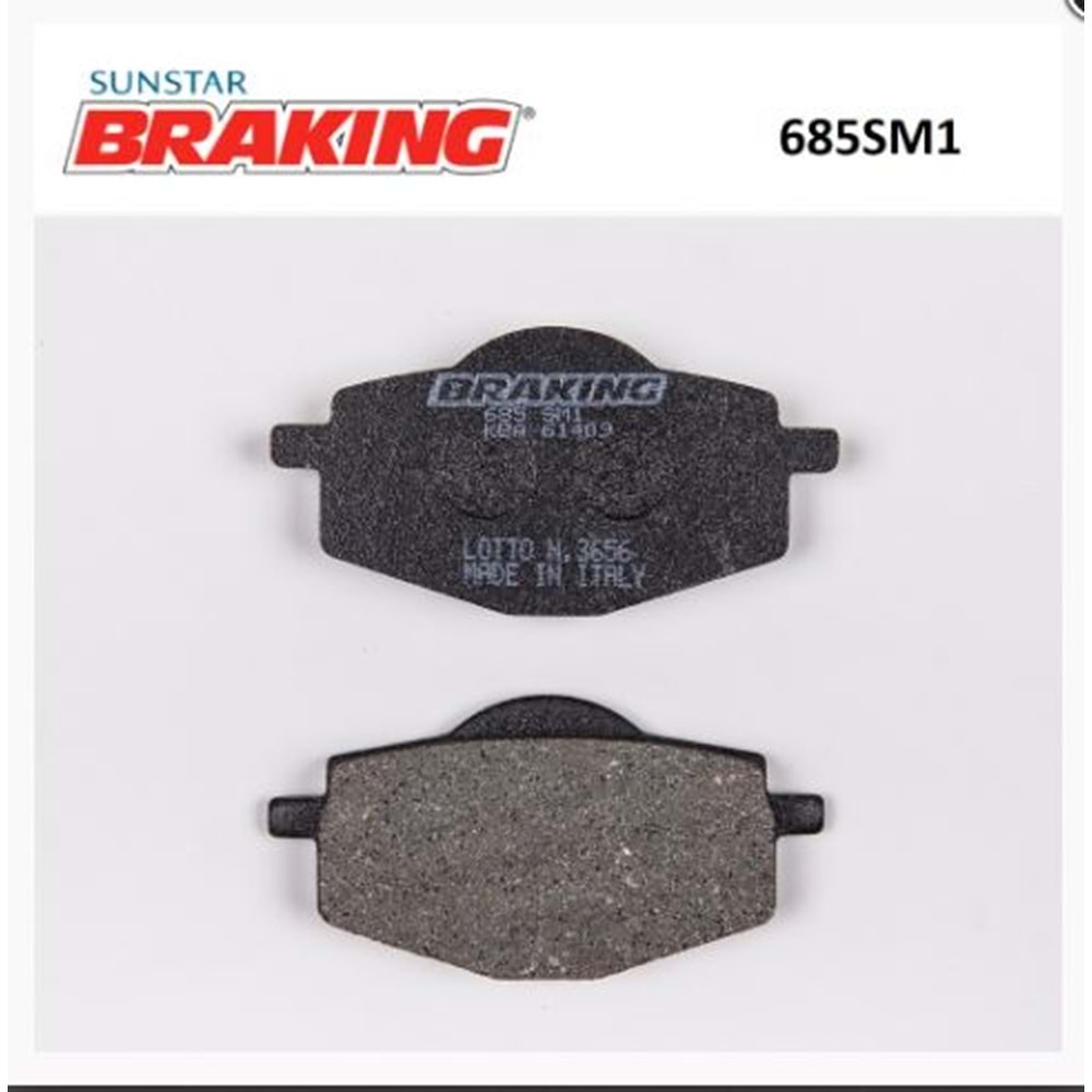 BRAKING 685SM1 YARI METALİK FREN BALATASI