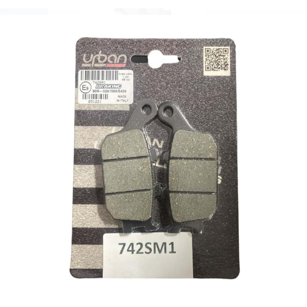 YAMAHA MT-07 700 ARKA FREN BALATASI YARI METALİK (14/22) BRAKING 742SM1