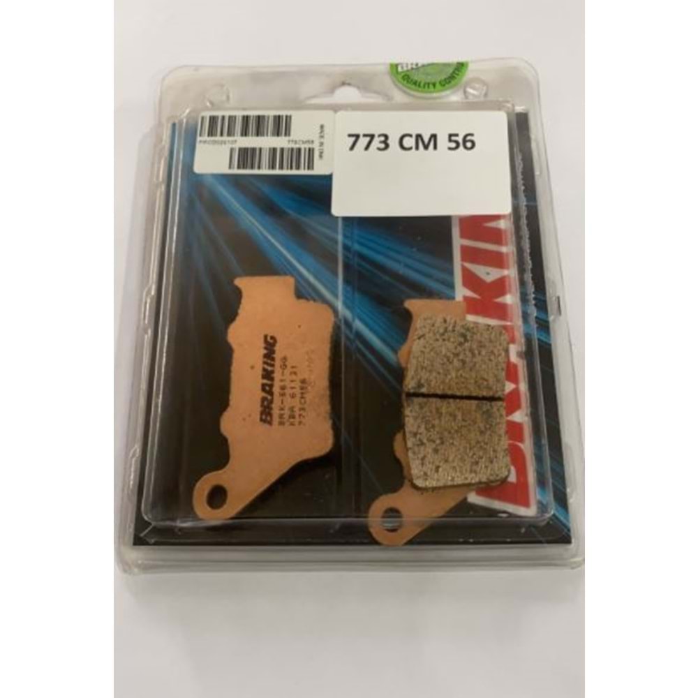 CF MOTO SR 250 ARKA FREN BALATASI SİNTERLİ (20/22) BRAKING 773CM56