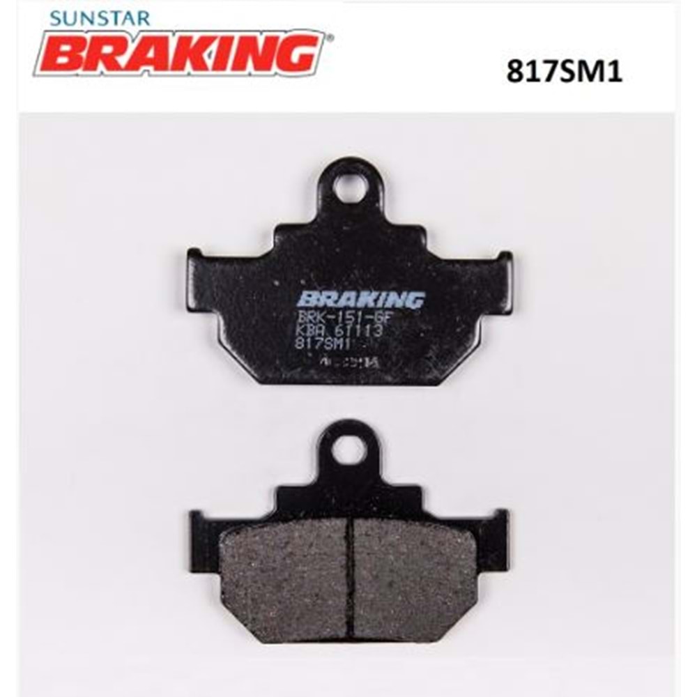 BRAKING 817SM1 YARI METALİK ÖN FREN BALATASI