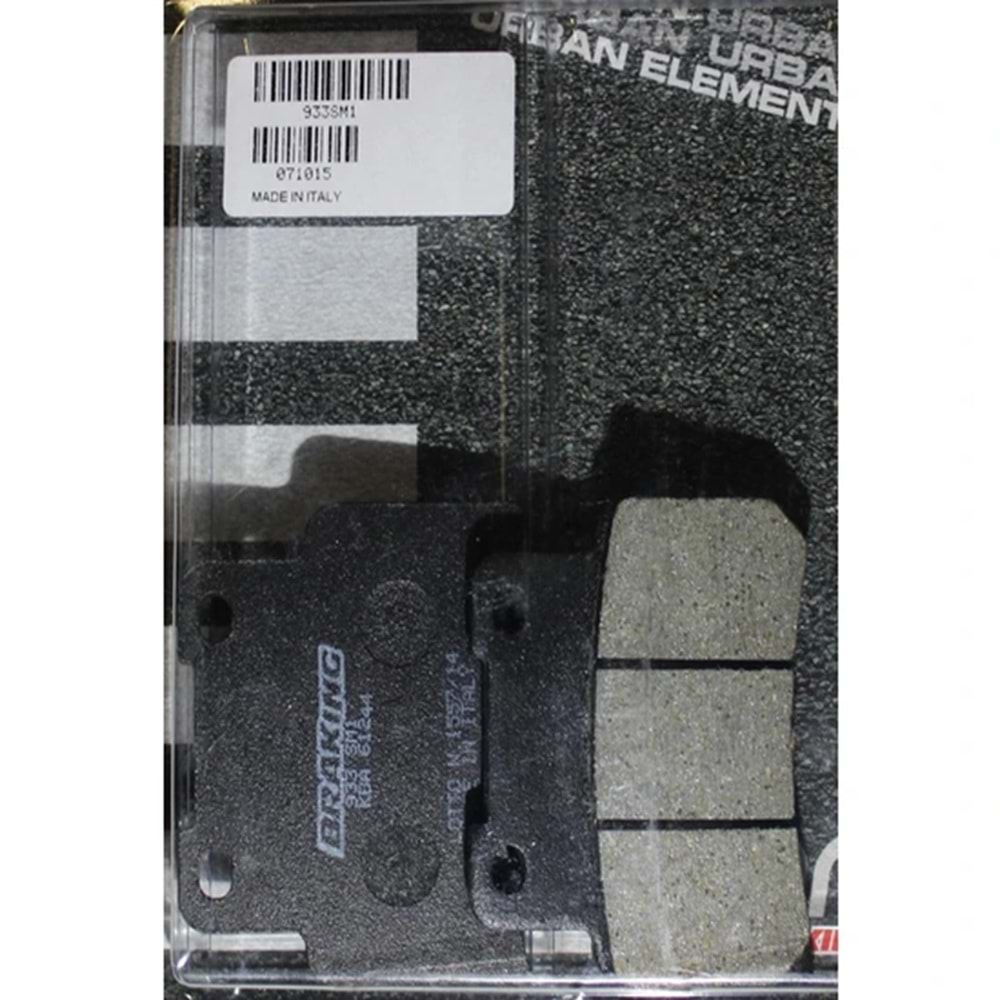 YAMAHA YZF R125 ÖN FREN BALATASI YARI METALİK (14/20) BRAKING 933SM1