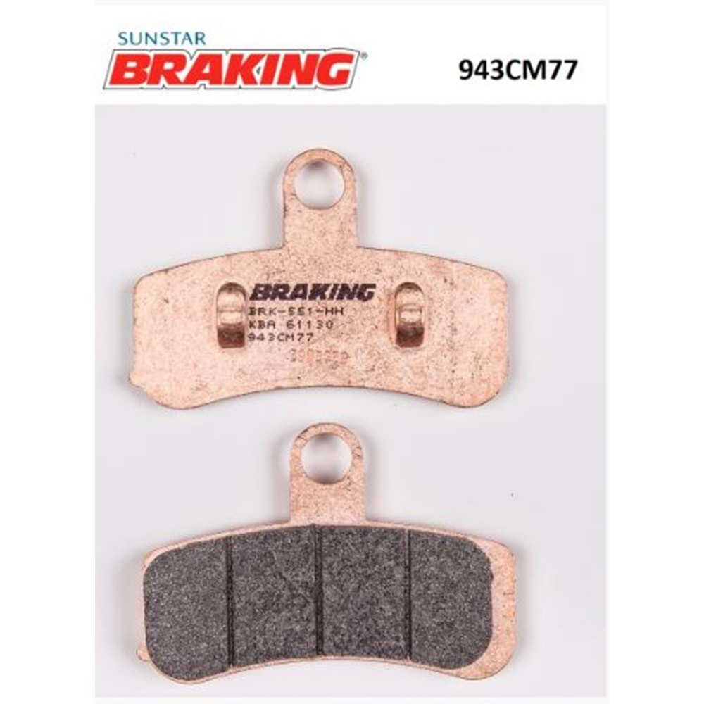 BRAKING 943CM77 SİNTERLİ FREN BALATASI