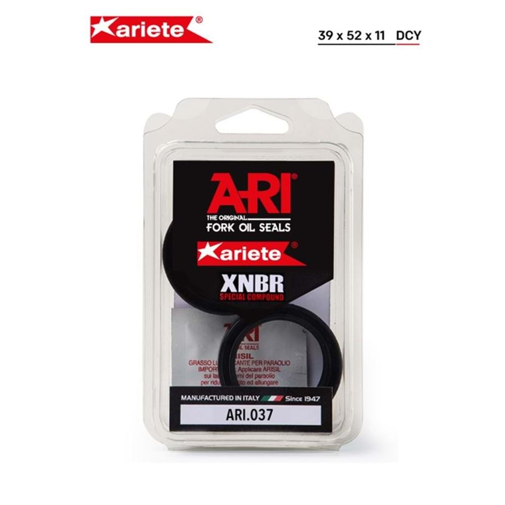 ARIETE HARLEY D. XL 1200 C SPORTSTER CUSTOM ÖN AMORTİSÖR YAĞ KEÇESİ (04/13) ARIETE ARI.037 39 X 52 X 11 (ÇİFT YAYLI)