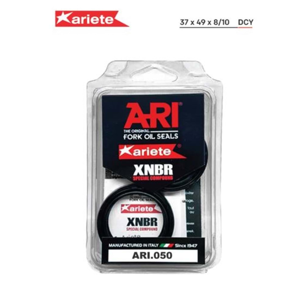 ARIETE YAMAHA YZF R25 ÖN AMORTİSÖR YAĞ KEÇESİ (19/20 ARI.050 37X49X8/10 ÇİFT YAYLI - TERS AMOR.
