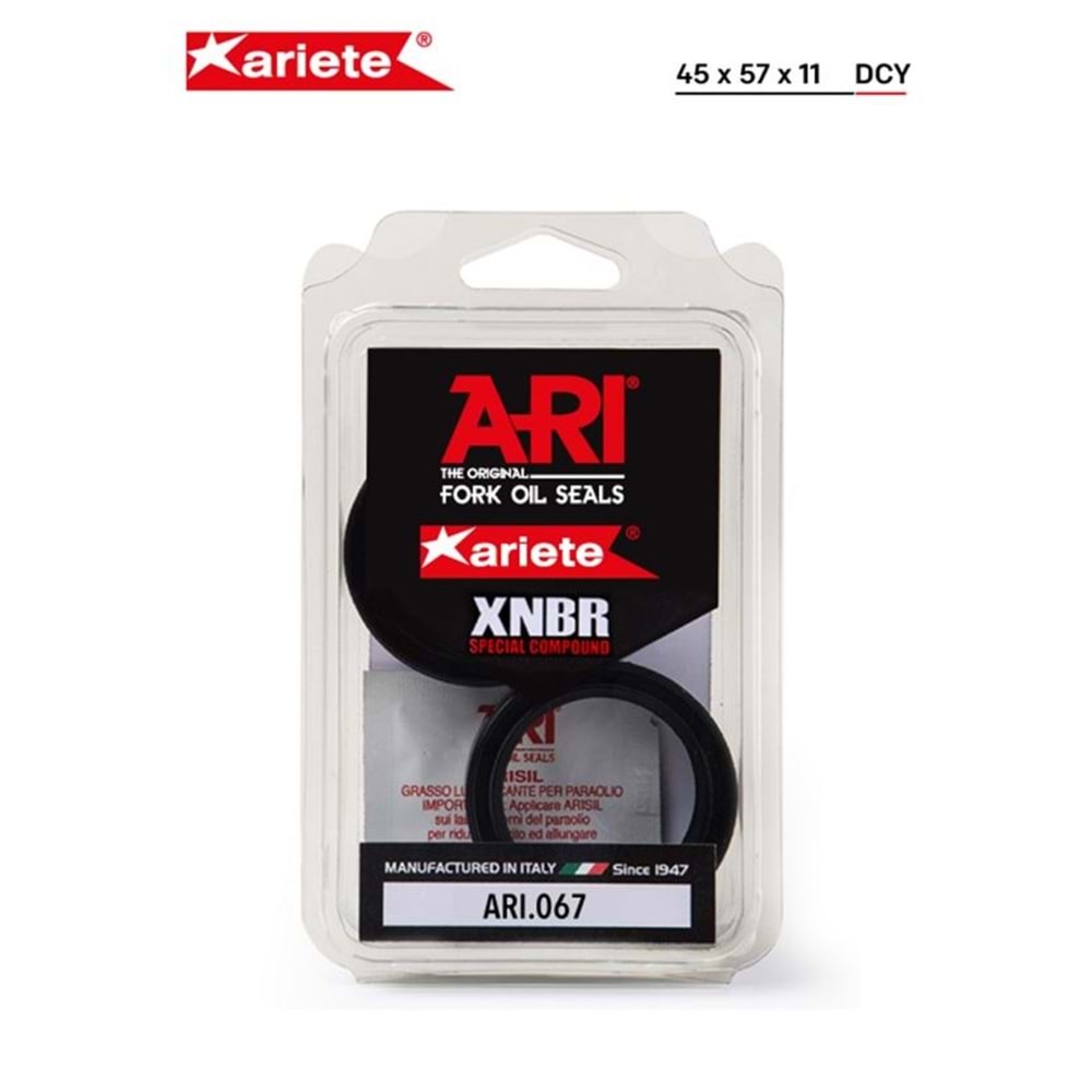 ARIETE HONDA CBR 600RR ÖN AMORTİSÖR YAĞ KEÇESİ (05/05) ARI.067 45 X 57 X 11 ÇİFT YAYLI