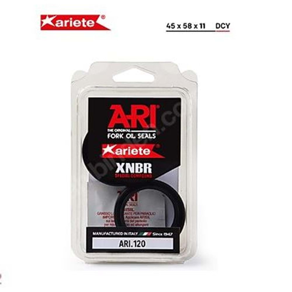 ARIETE APRILIA PEGASO 650 TRAIL ÖN AMORTİSÖR YAĞ KEÇESİ (05/09) ARI.120 45X58X11 ÇİFT YAYLI