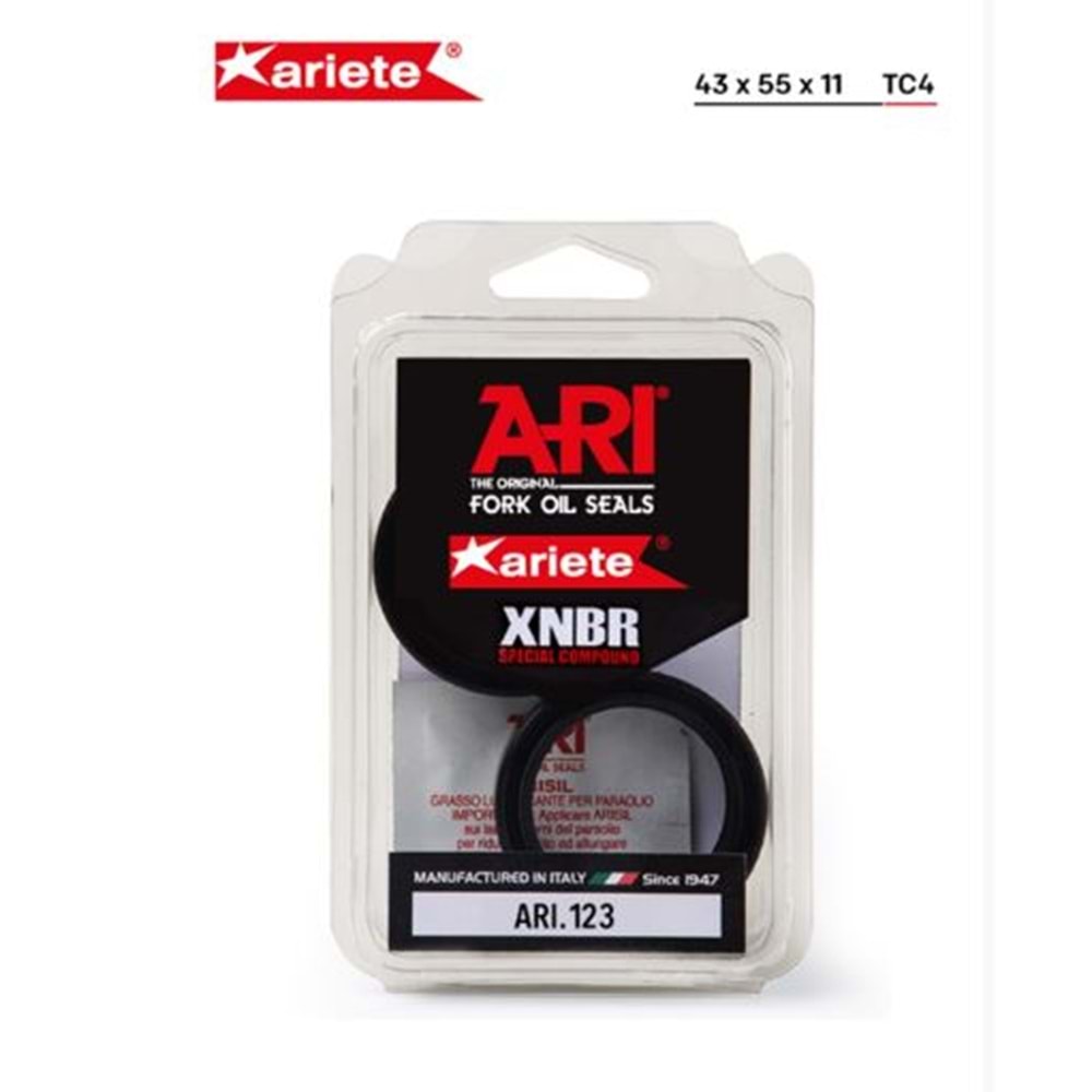 ARIETE APRILIA RSV4 FACTORY ÖN AMORTİSÖR YAĞ KEÇESİ (06/16) ARI.123 43X55X11 TEK YAYLI