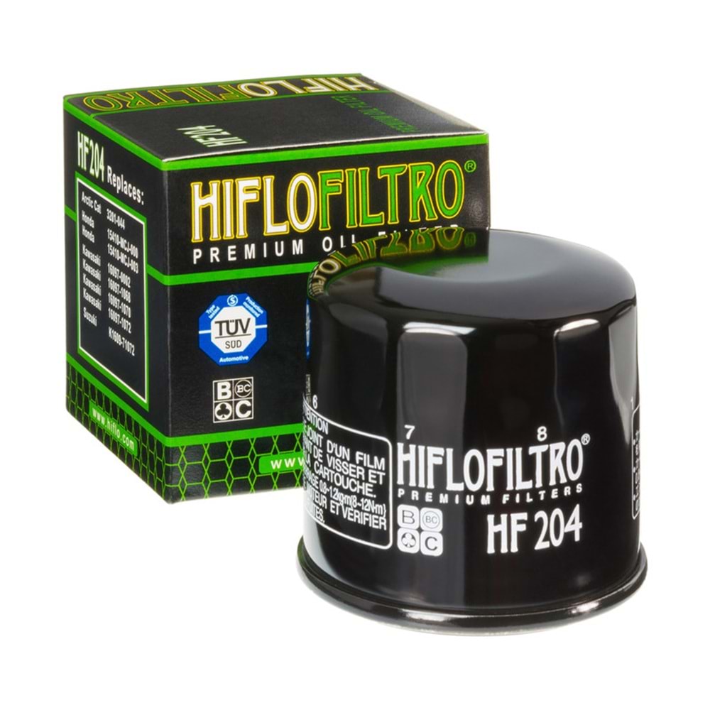 HİFLO HF 204 YAĞ FİLTRESİ SİYAH