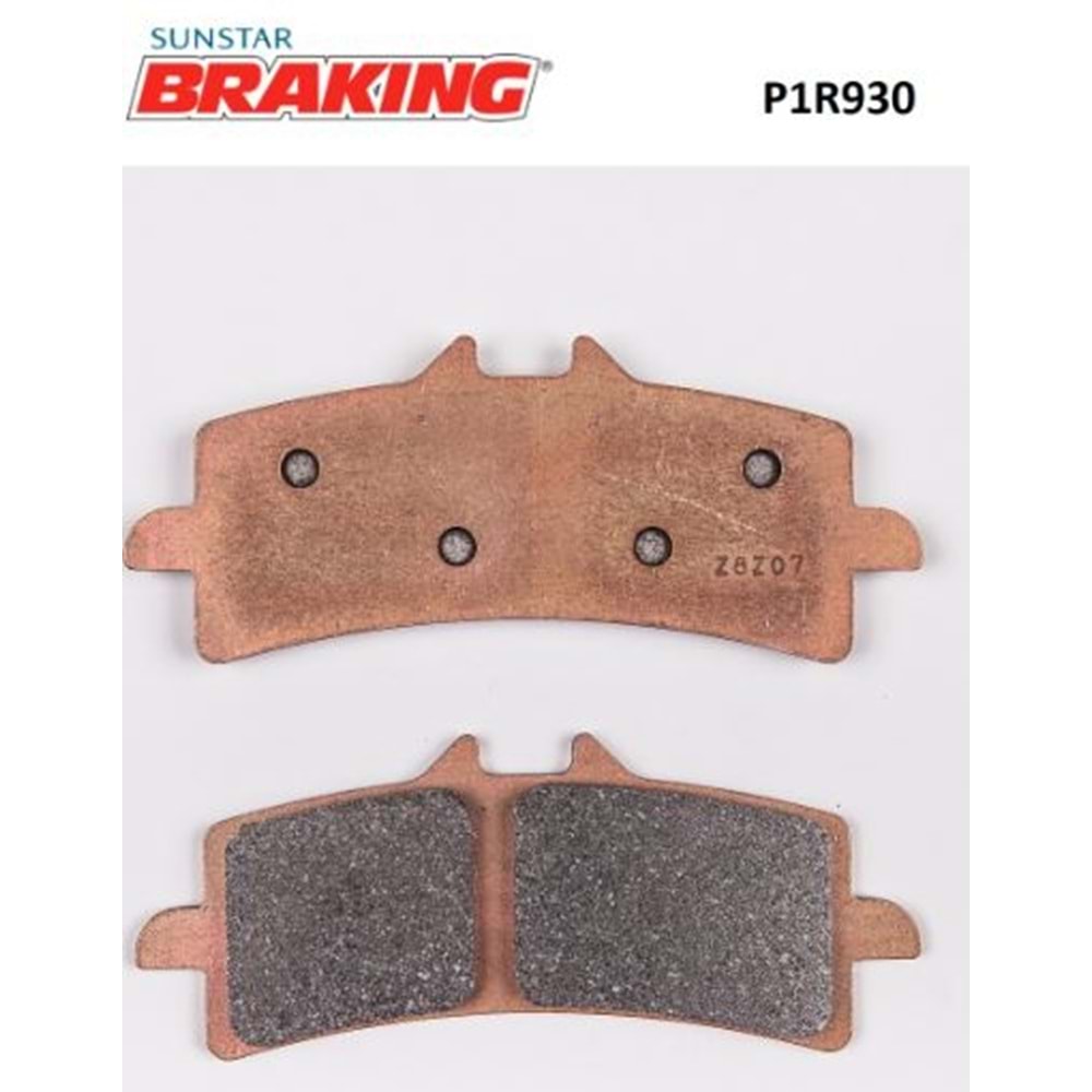BRAKING P1R930 YÜKSEK PERFORMANS SİNTERLİ ÖN FREN BALATASI (PİST)