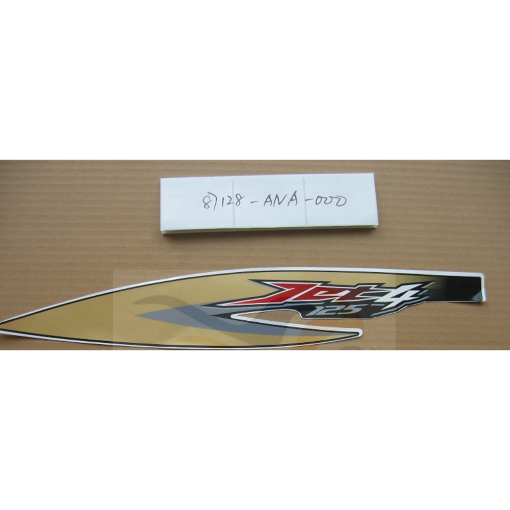 SYM JET 4 125 Çıkartma / Sticker ARKA SOL - SARI-SİYAH 87128-ANA-000