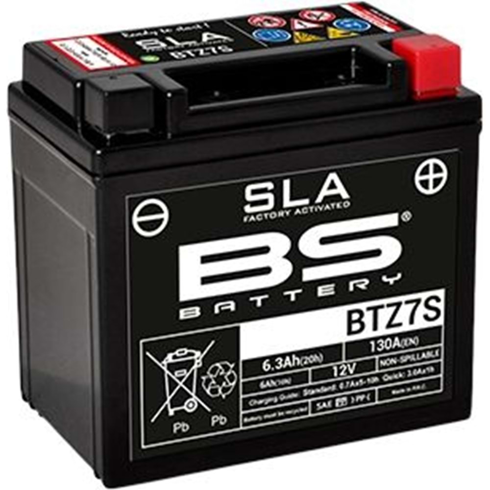 BS BATTERY BTZ7S-SLA Motosiklet Aküsü