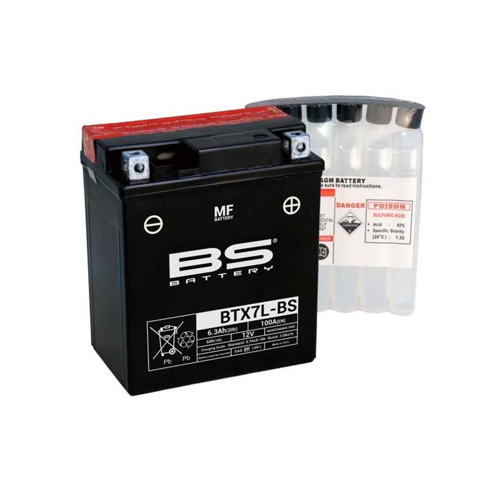 BS BATTERY BTX7L-BS Motosiklet Aküsü