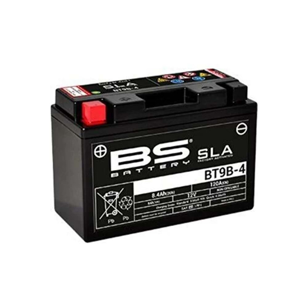 BS BATTERY BT9B-4 (SLA) Motosiklet Aküsü