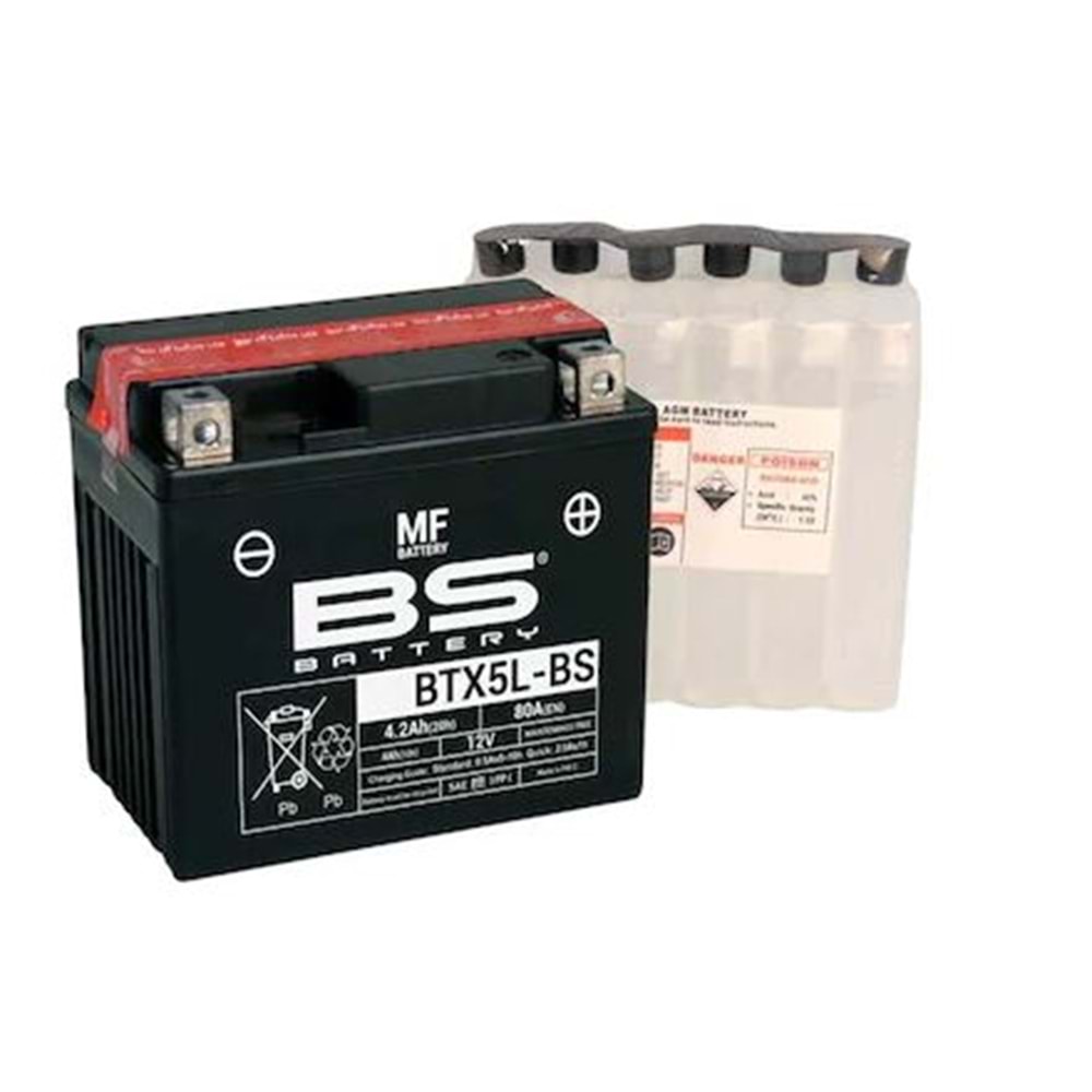BS BATTERY BTX5L-BS Motosiklet Aküsü