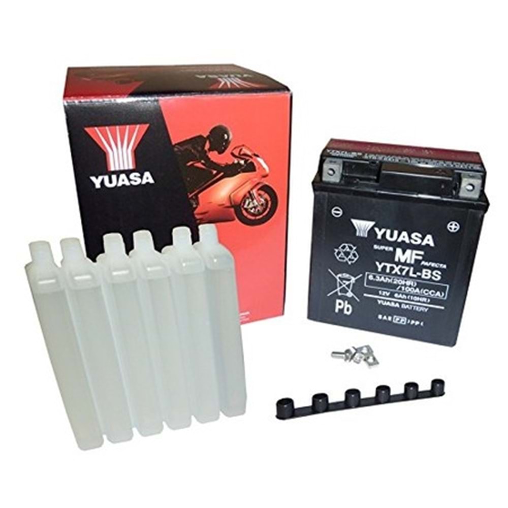 YUASA YTX7L-BS MOTOSİKLET AKÜ CBR 250 CRF 250 L
