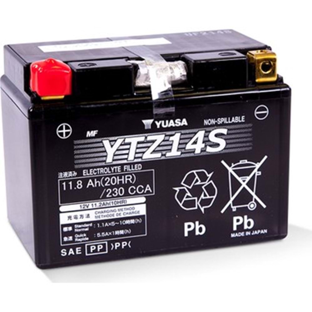 YUASA YTZ14S AKÜ MOTOSİKLET AKÜSÜ