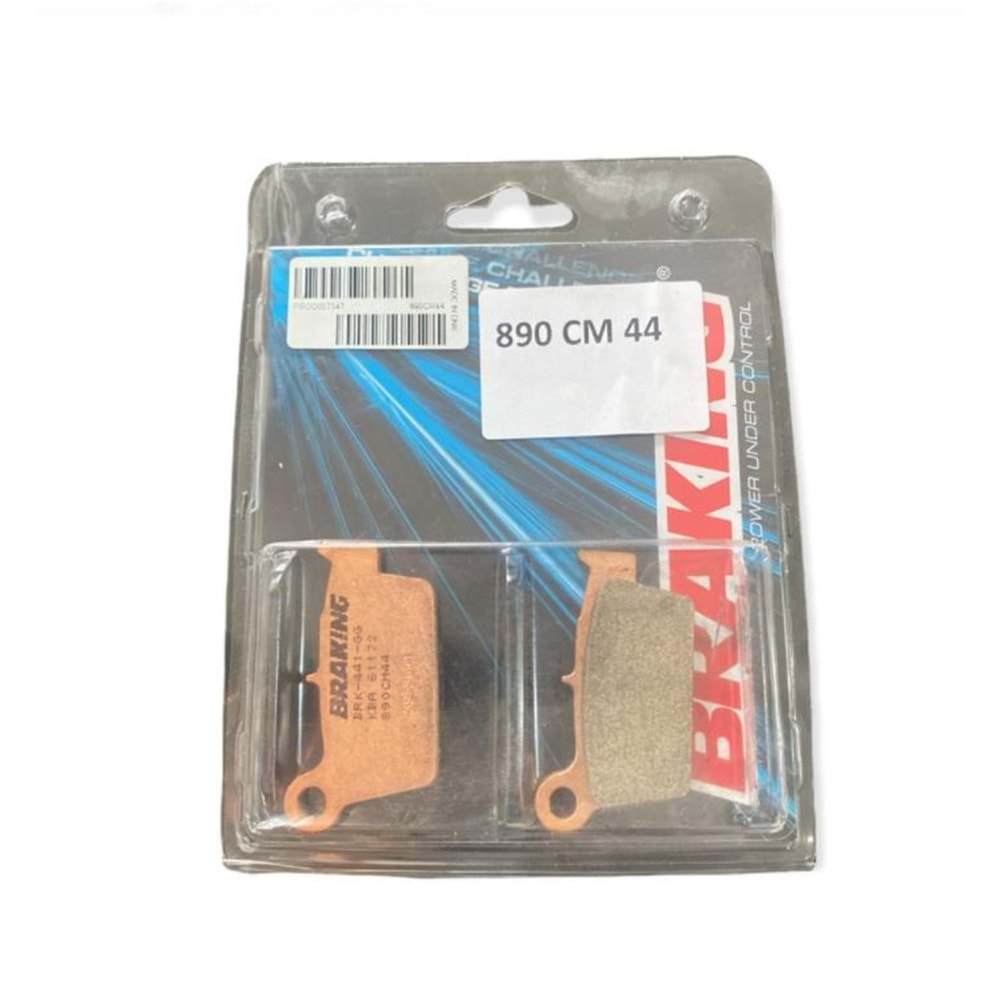 BRAKING 890CM44 ARKA FREN BALATASI 890 CM 44