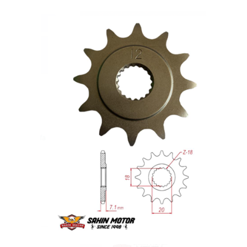 SUZUKİ RM 125 12 ÖN DİŞLİ
