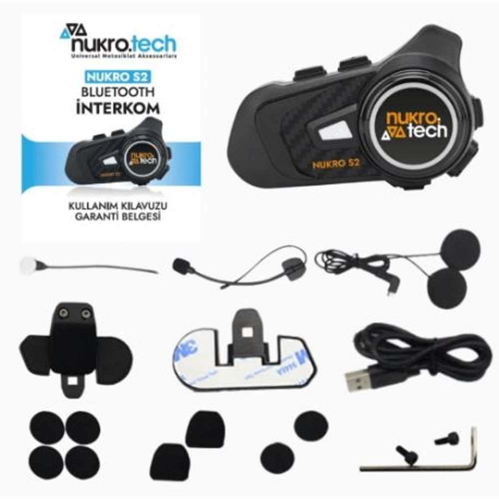 Nukrotech Nukro S2 Bluetooth İnterkom