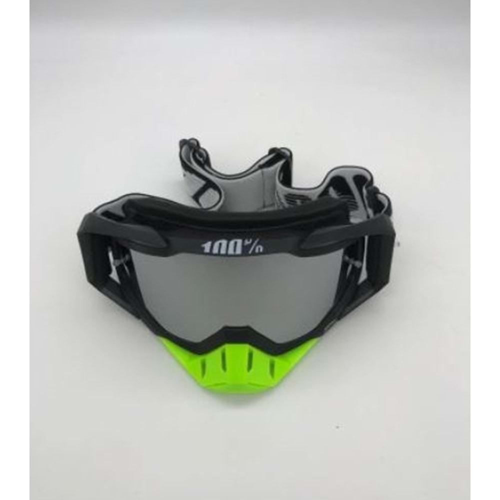%100 RACECRAFT REPLİKA SİYAH GOGGLE CROSS GÖZLÜK