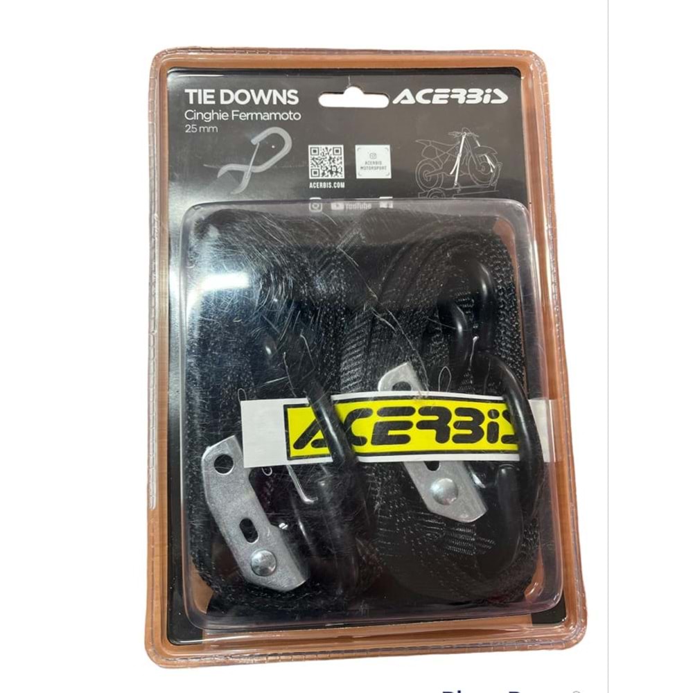 ACERBİS STRAP SİYAH MOTOR SABİTLEME GERGİSİ 0009266.090
