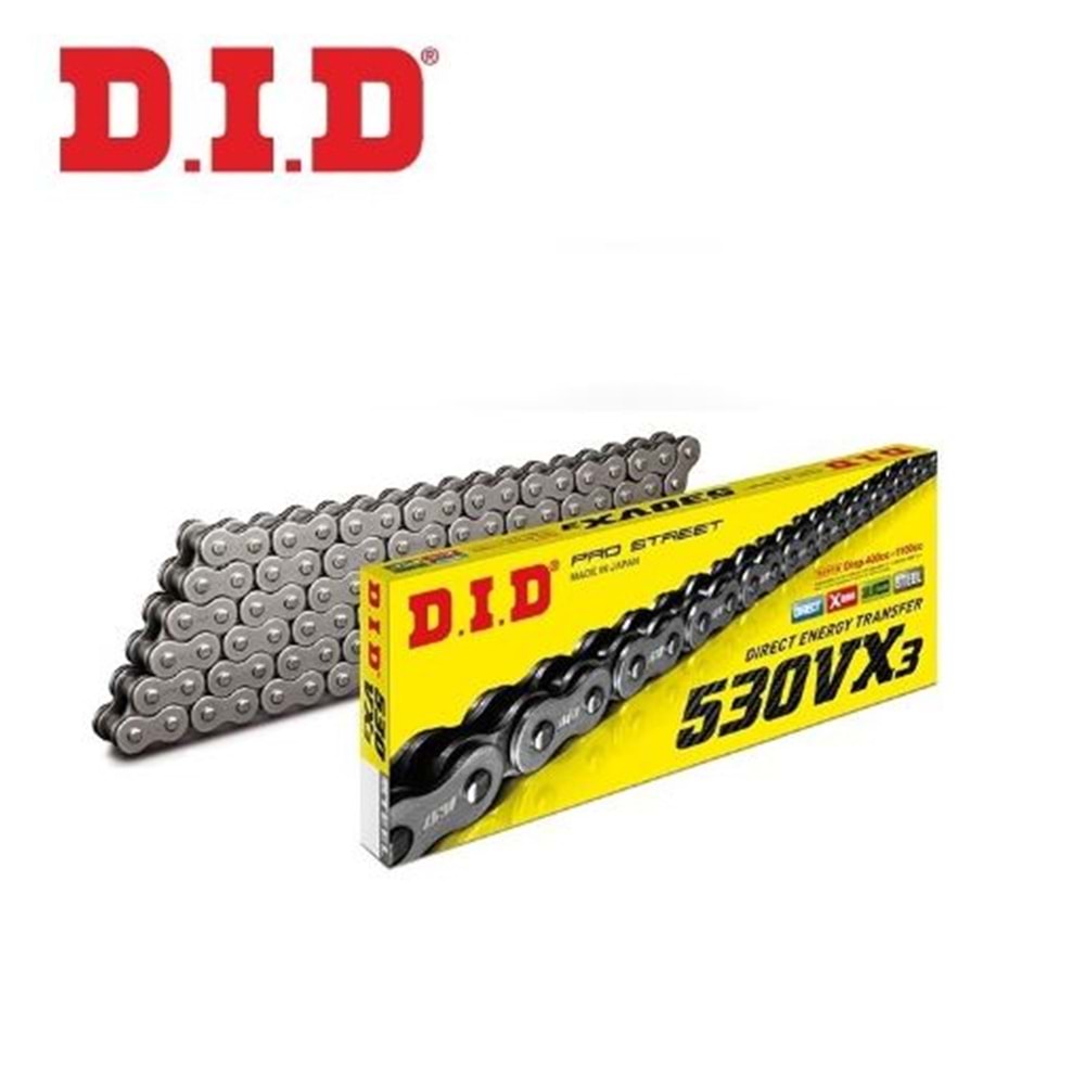 DID-530VX3 ÇELİK X-RİNG ZİNCİR-110 BAKLA