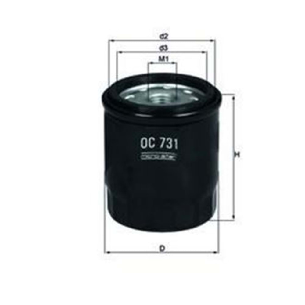 APRİLİA SCARABEO 200 - 250 PEUGEOT 250 PIAGGIO YAĞ FİLTRESİ MAHLE OC 731