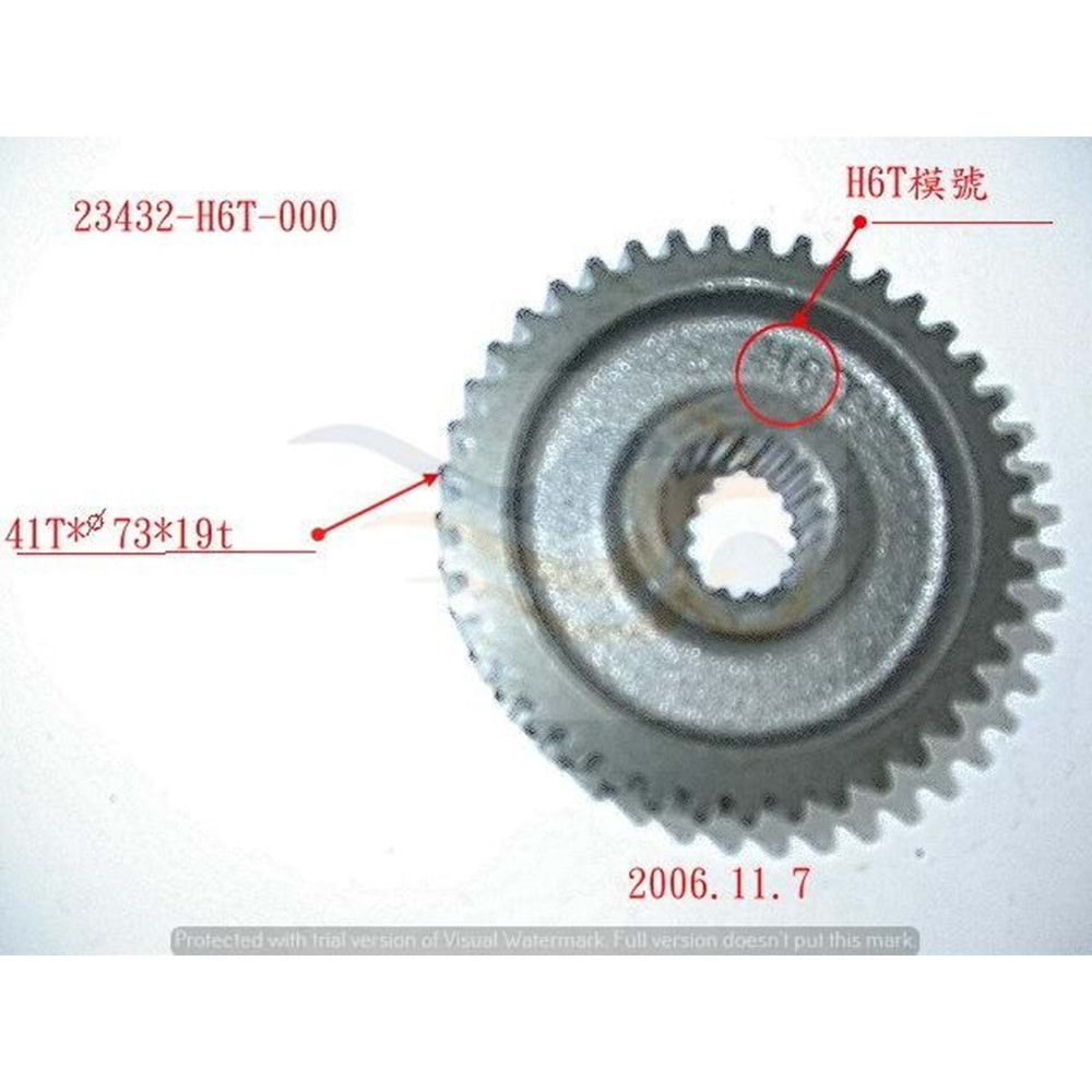 SYM MİO 100 AKS DİŞLİSİ 23432-H6T-000