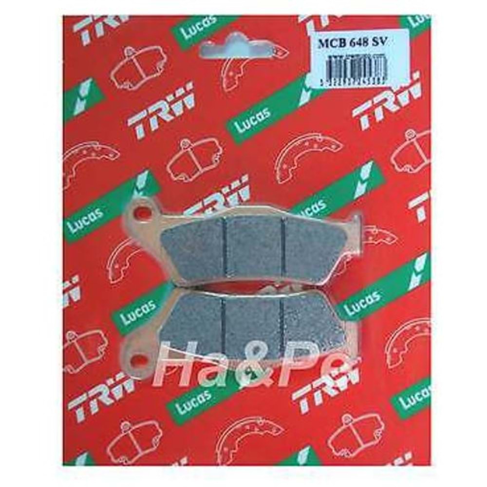 YAMAHA XT 660 XTZ 700 TRIUMPH 800 FREN BALATASI SİNTER TRW MCB648SV