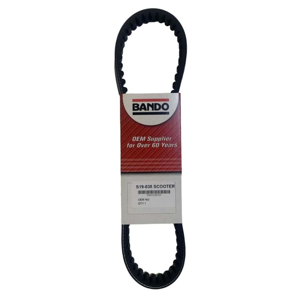 Bando S19-038 Varyatör Kayışı 723x17.5x28 Arora Cappuccino 50 Yuki Mojito 50 Peugeot Kisbee 50 Uyumlu