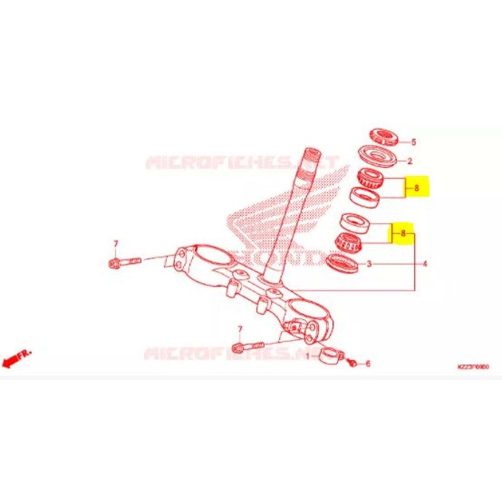 HONDA CRF 250 L / RALLY 13-24 FURÇ TAKIMI ALT ÜST SET NTN CR-0574
