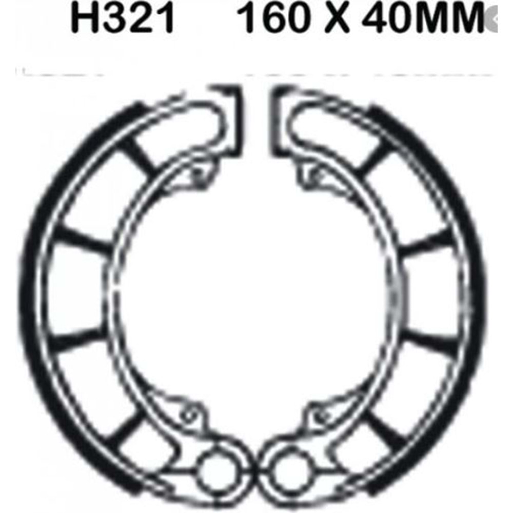 EBC H321 EBC H321 FREN BALATA ARKA HONDA SHADOW VT 600, 750 C, CB 500 R/T 94-96 R