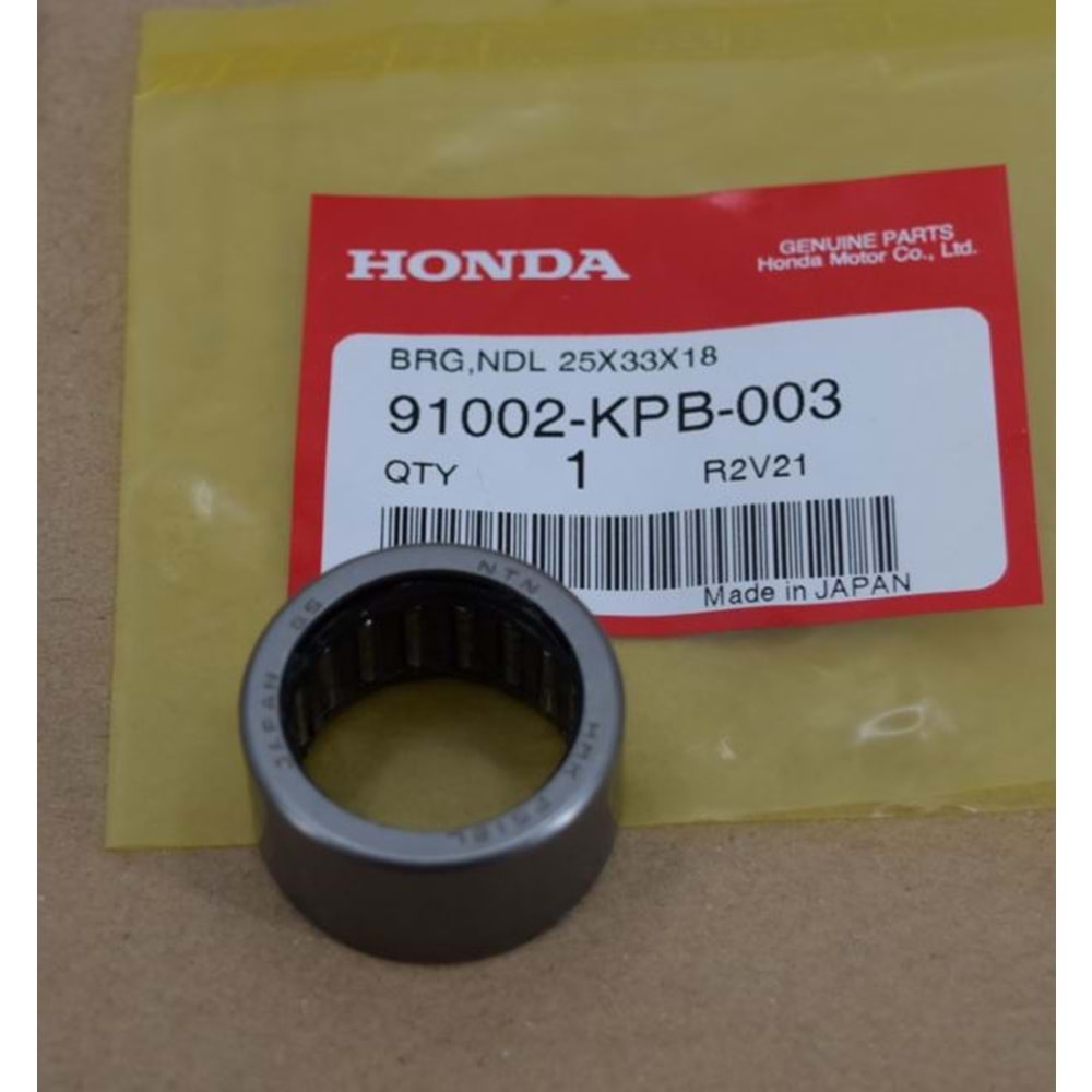 HONDA FORZA 250 18-25 ARKA VARYATÖR MASURA İĞNELİ RULMAN 25x33x18 91002-KPB-003