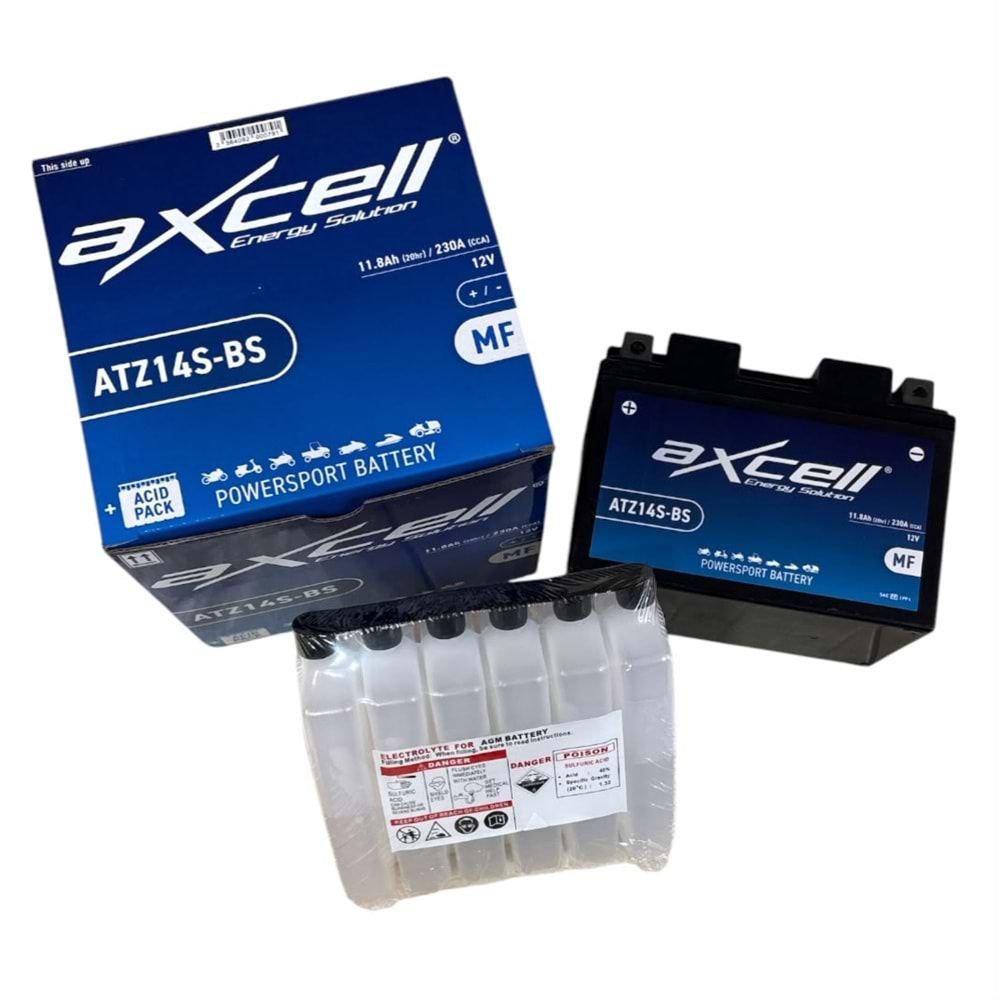 AXCELL ATZ14S-BS 12V 11.8Ah AKÜ