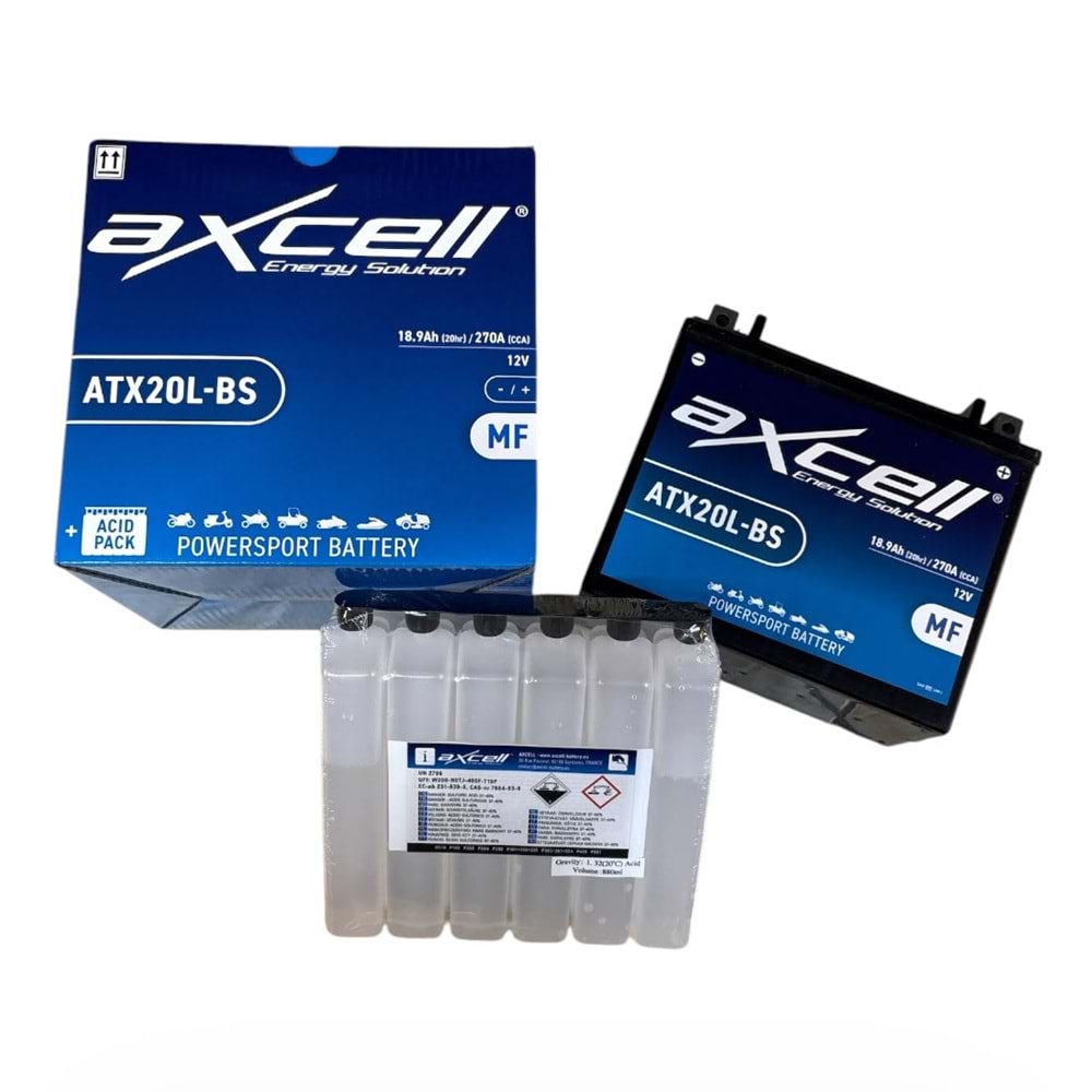 AXCELL ATX20L-BS 12V 18.9Ah AKÜ