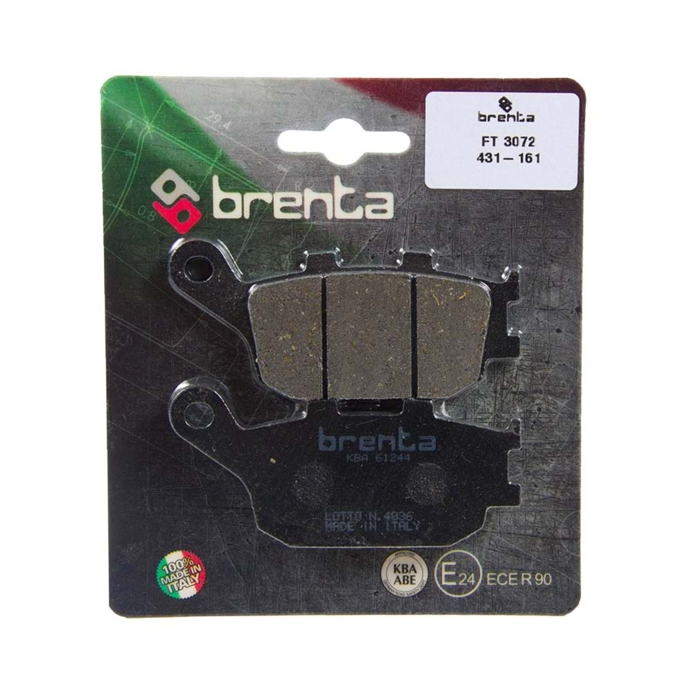 BRENTA ORGANİK FT3072 YAMAHA MT-07 MT-09 FZ6 R6 HONDA NC700 SUZUKI V-STROM 650 ARKA FREN BALATASI