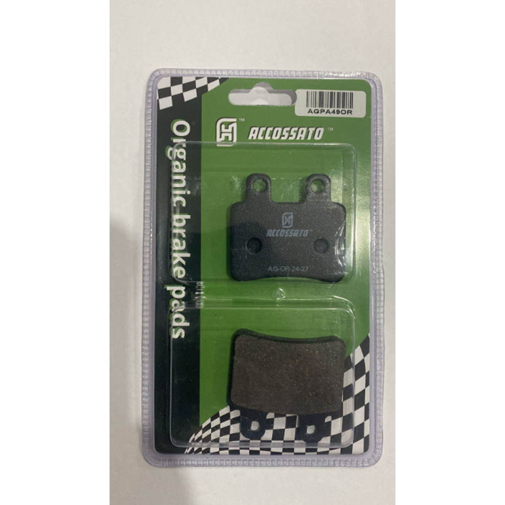 Accossato AGPA49OR Organik Fren Balatası Yamaha XT 125 DT 50 Peugeot Derbi