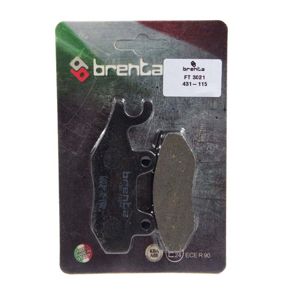 Brenta FT 3021 Honda CB125F CBF250 Yamaha YBR250 Kawasaki Ninja 250 300 Organik Fren Balatası 431-115