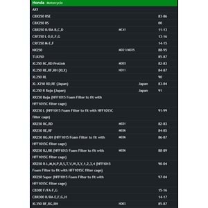 HİFLO HF 112 HONDA CBR250 YAĞ FİLTRESİ