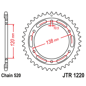 JT JTR1220-36 ARKA DİŞLİ CB250R CBR 250