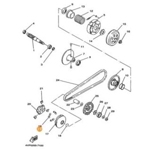 YAMAHA BWS 100 BAGA 4KX-17632-00