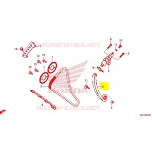 HONDA CB 650F CBR 650F 14-18 EKSANTRİK ZİNCİR GERGİ PALETİ ÜST 14510-MJE-D02