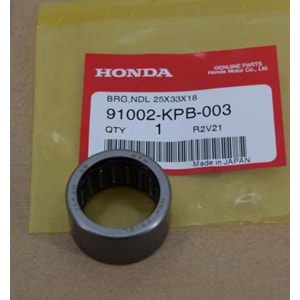 HONDA FORZA 250 18-25 ARKA VARYATÖR MASURA İĞNELİ RULMAN 25x33x18 91002-KPB-003