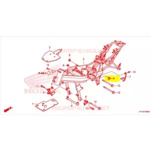 HONDA CBR 125 ŞASE DEKOR KAPAĞI 52161-KW6-900