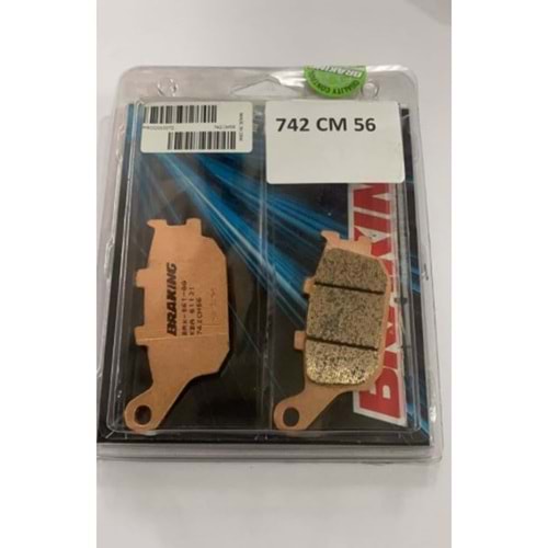 HONDA INTEGRA 700 ARKA FREN BALATASI SİNTERLİ (12/13) BRAKING 742CM56
