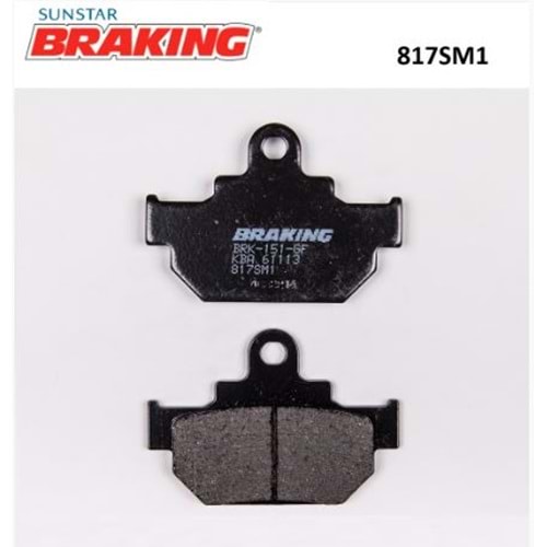 BRAKING 817SM1 YARI METALİK ÖN FREN BALATASI